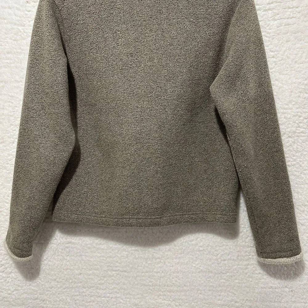 KUHL Women's Beige/Tan‎ 1/4 Zip Pullover ALFPACA FLEECE Sweater Long Sleeve Sz M